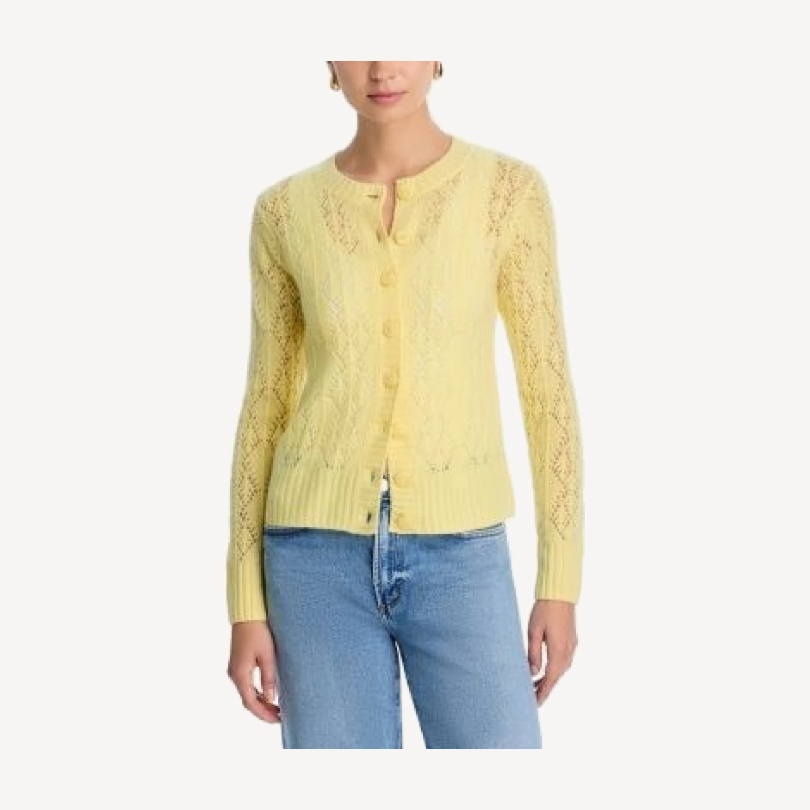 C by Bloomingdale's Cashmere 100% Cashmere Crewneck Cardigan Sweater - Exclusive