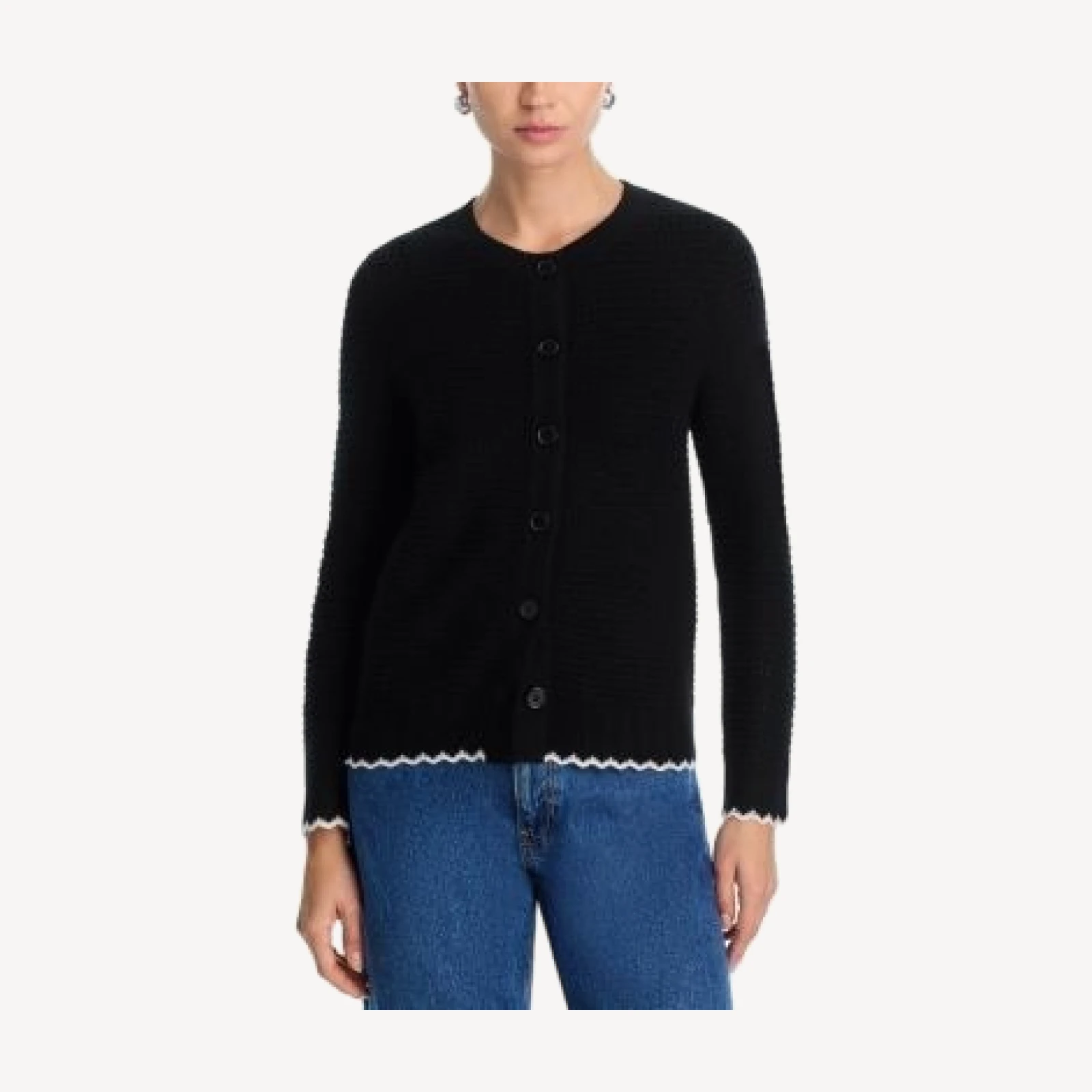 C by Bloomingdale's Cashmere 100% Cashmere Crewneck Cardigan Sweater - Exclusive