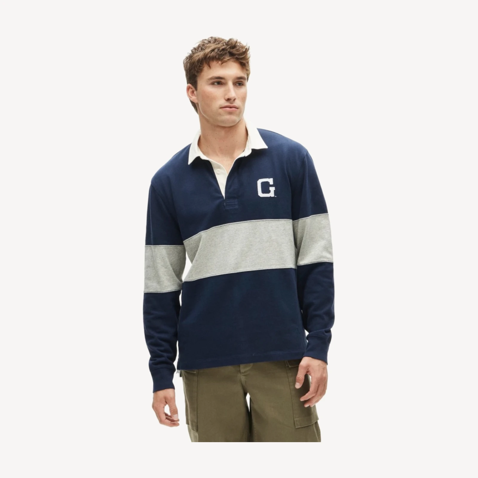 '47 x J.Crew Georgetown rugby shirt