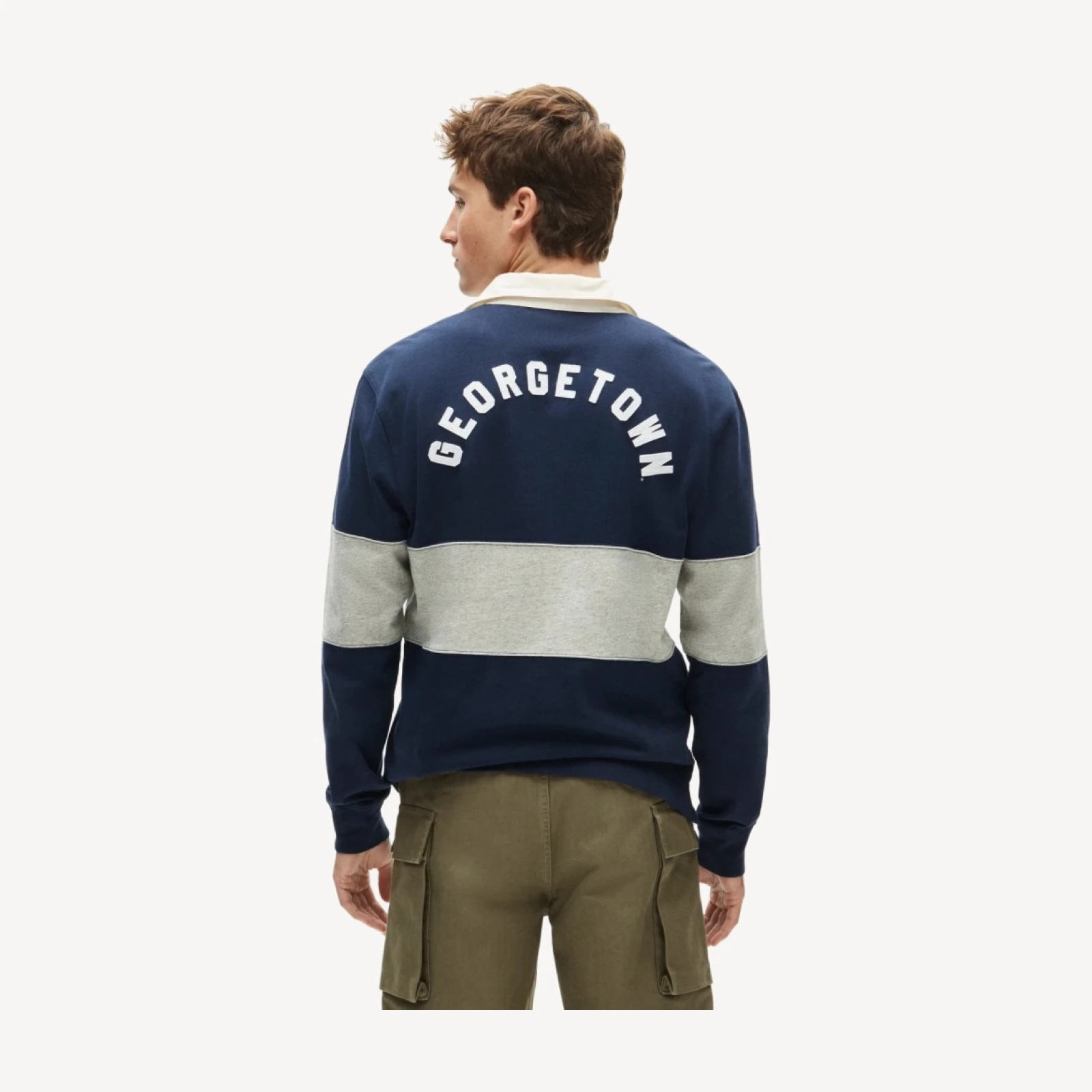 '47 x J.Crew Georgetown rugby shirt