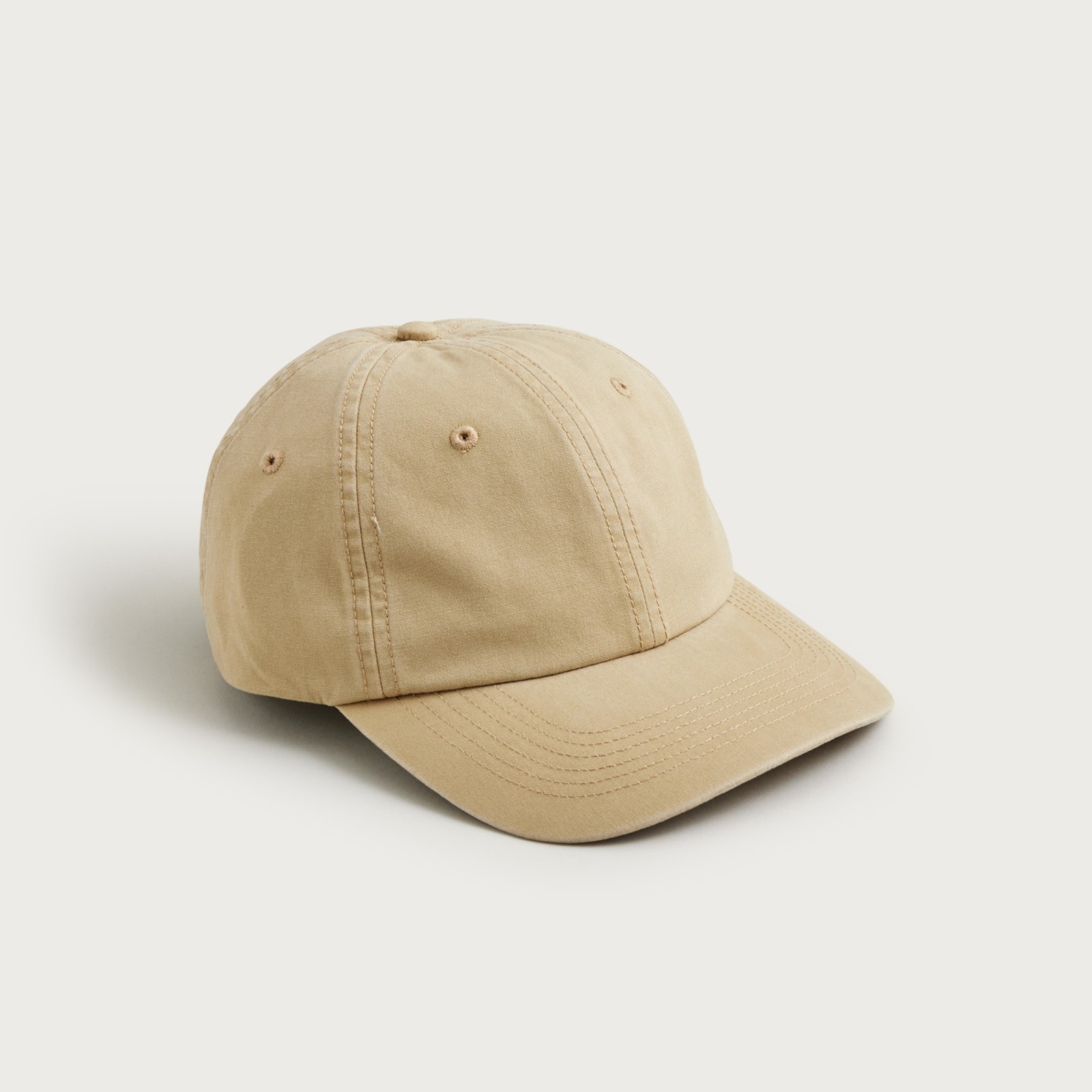 Washed canvas baseball cap