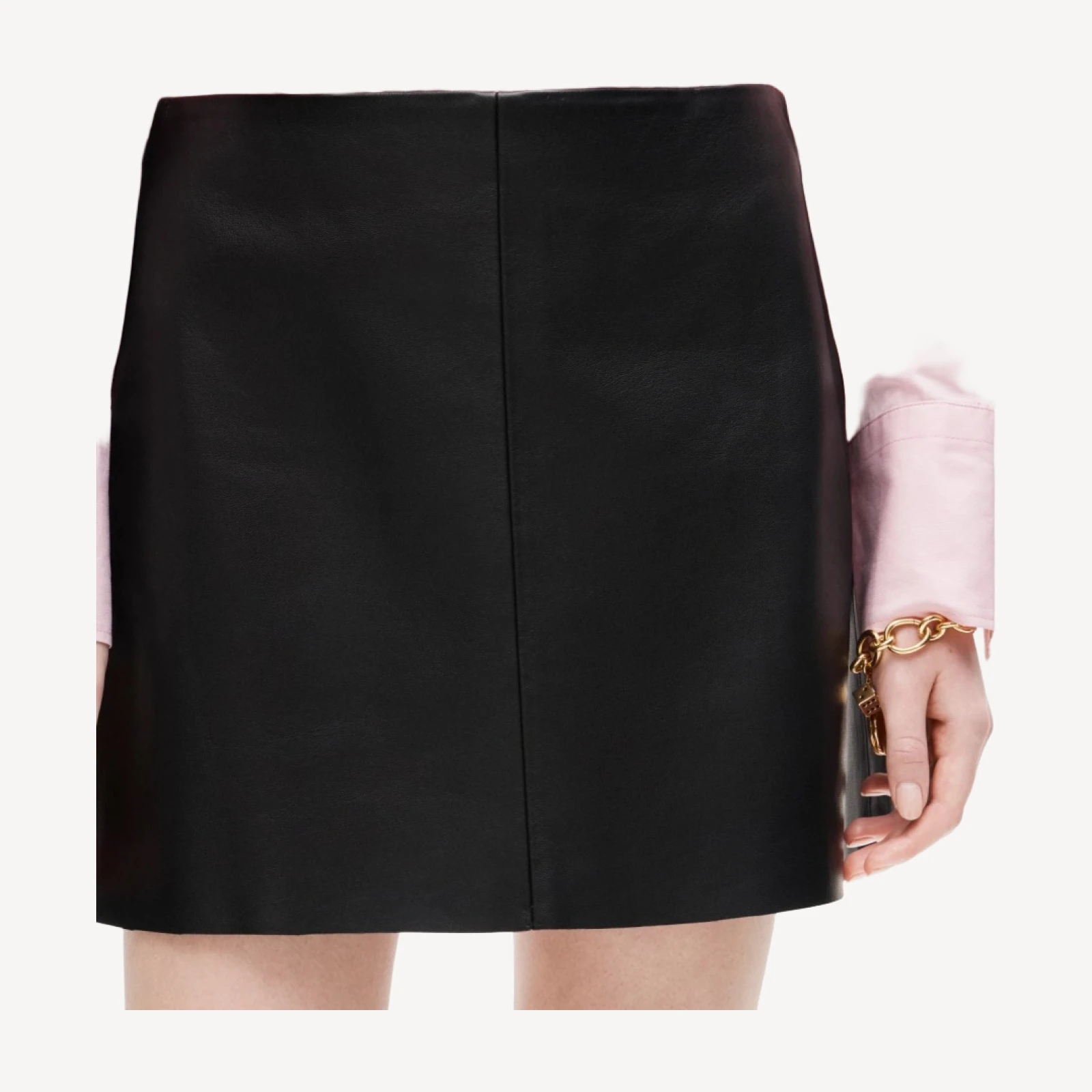 Fairfax mini skirt in leather