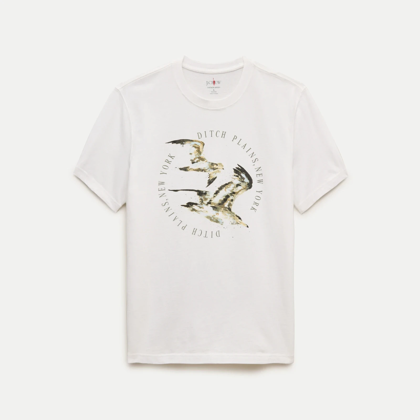 Vintage-wash cotton graphic T-shirt