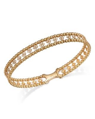 Bloomingdale's Fine Collection Diamond Openwork Bangle Bracelet in 14K Yellow Gold, 0.50 tcw
