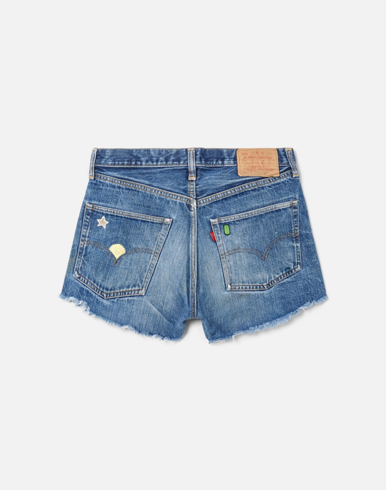 60s Patched Selvedge Big E Single Stitch 501 Levi's Shorts -#29