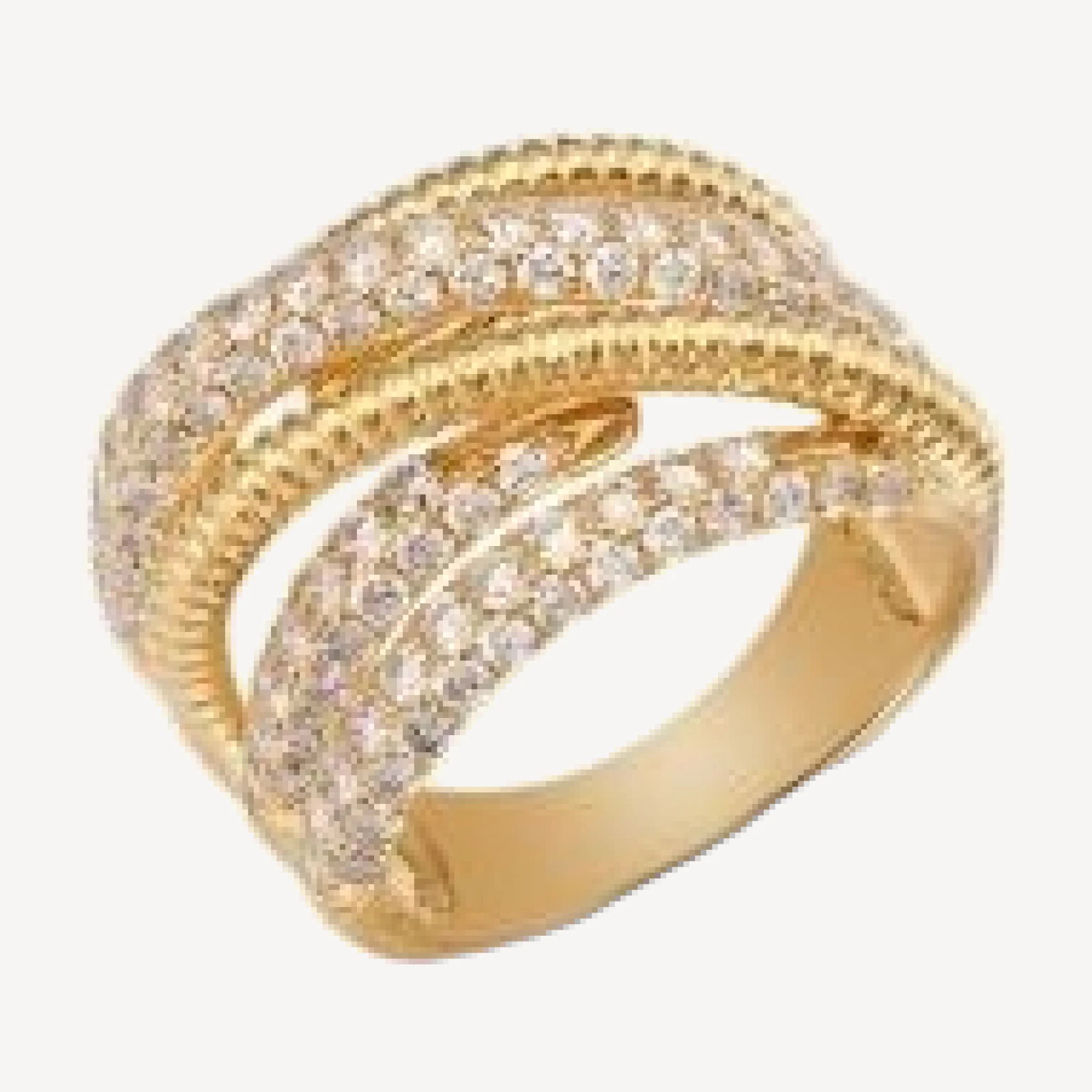 Bloomingdale's Fine Collection Diamond Pave Statement Ring in 14K Yellow Gold, 2.09 tcw