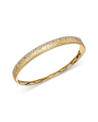 Bloomingdale's Fine Collection Diamond Scatter Bangle Bracelet in 14K Yellow Gold, 2.5 tcw