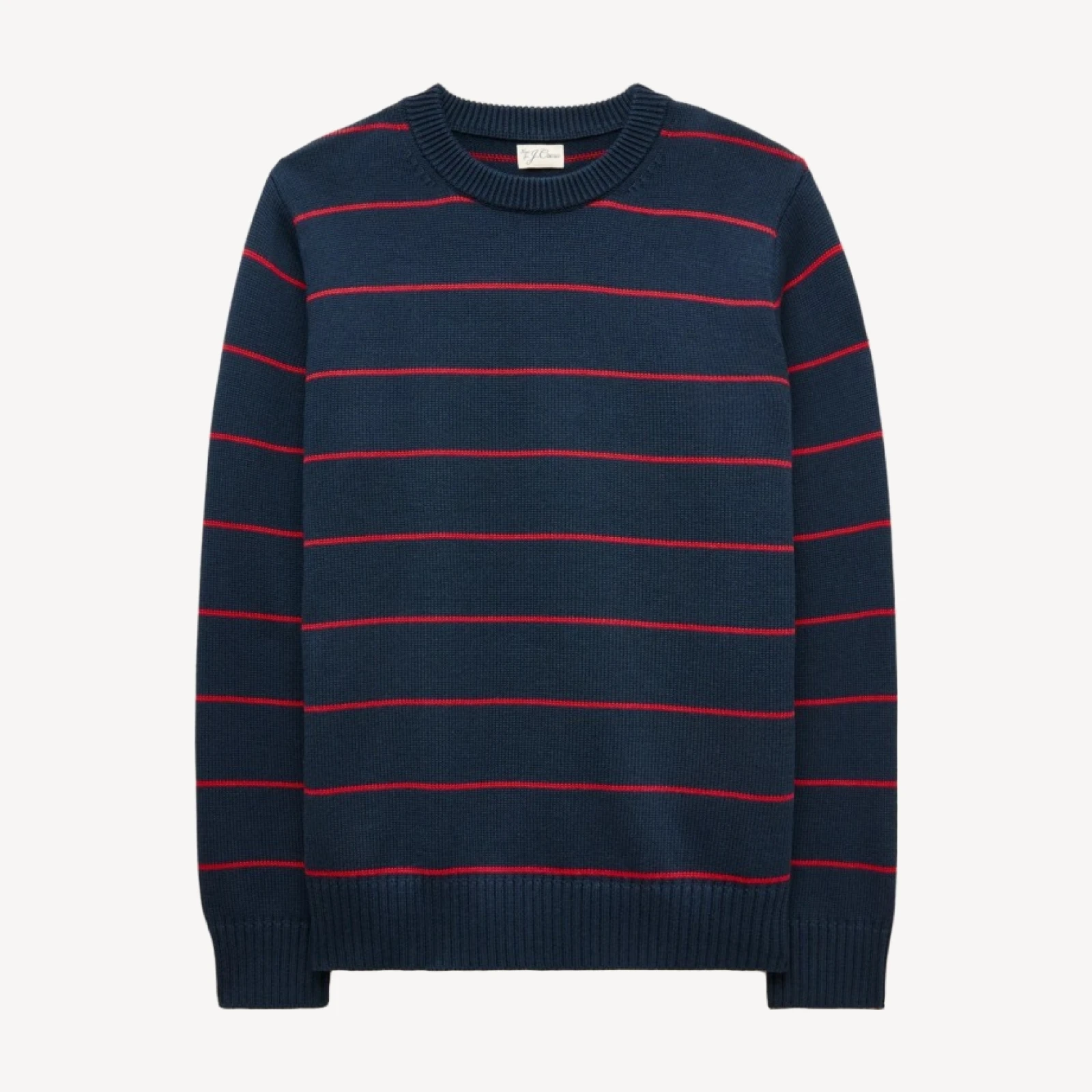 Heritage cotton sweater in stripe