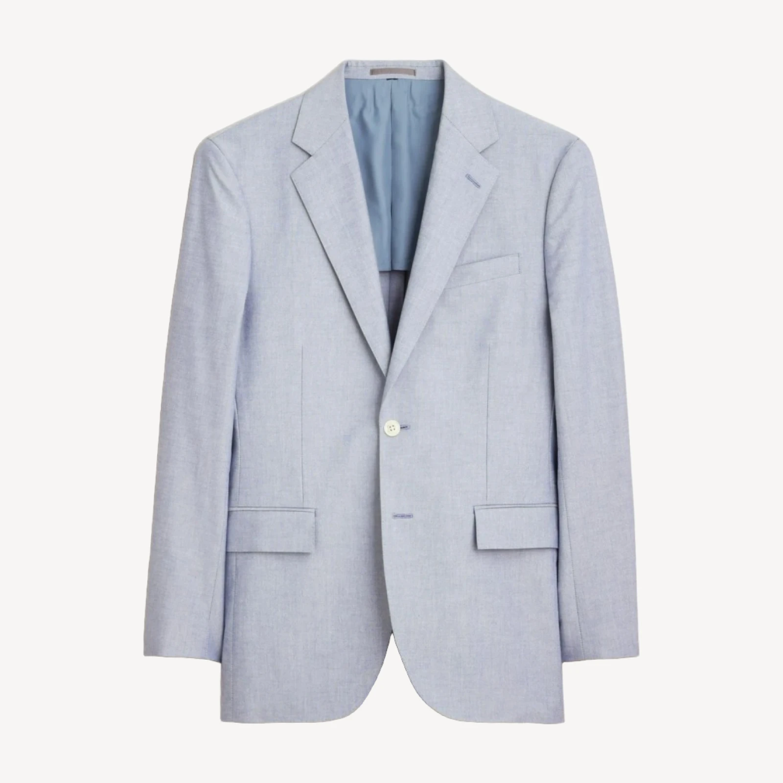 Crosby Classic-fit suit jacket in Portuguese cotton oxford
