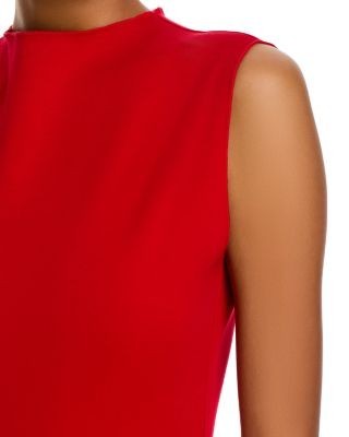 Aqua Ponte Mock Neck Bubble Mini Dress - Exclusive