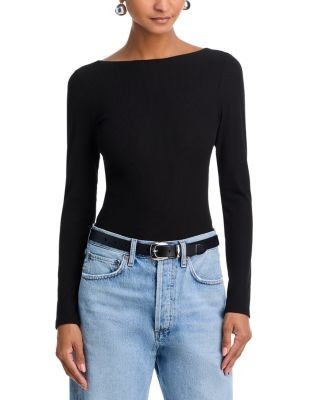 Aqua Rib Scoop Back Tee - Exclusive