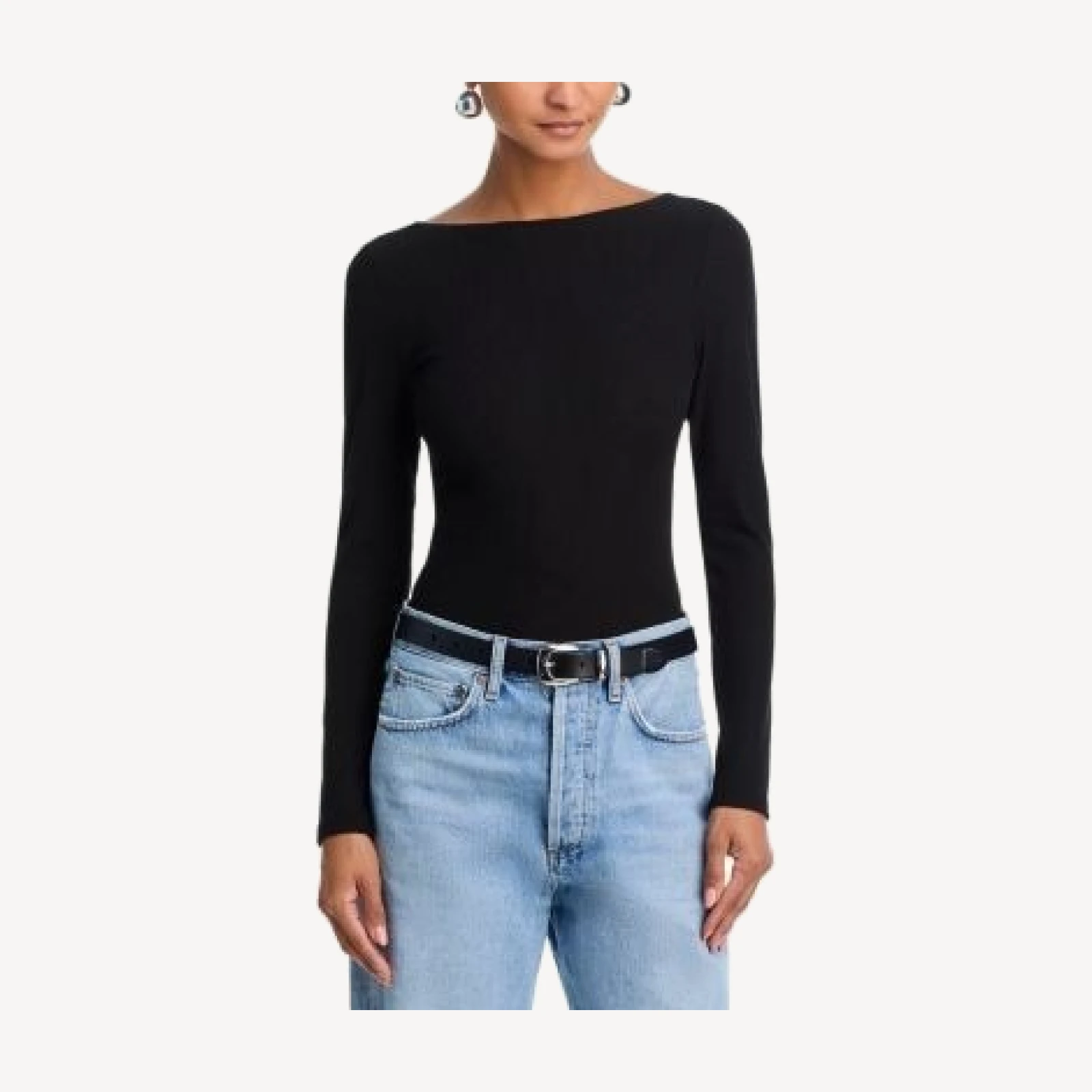 Aqua Rib Scoop Back Tee - Exclusive