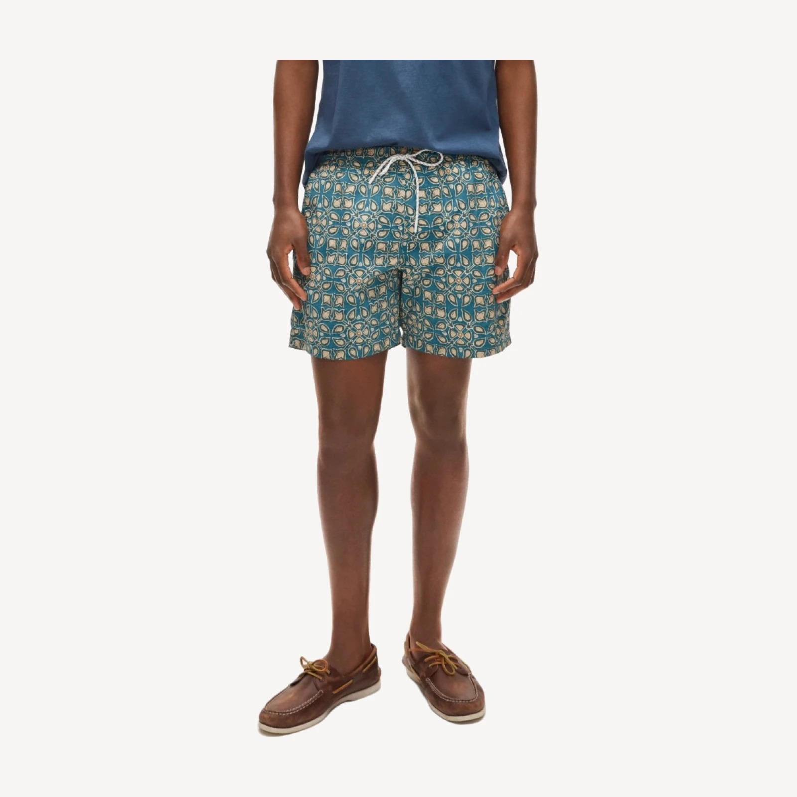 6" soft-lined stretch swim trunk