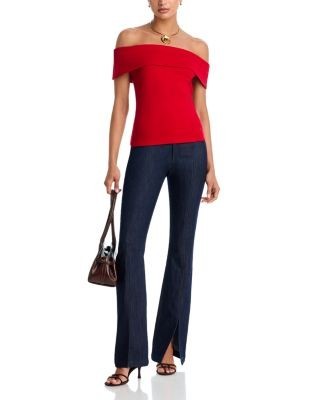 Aqua Ponte Off-the-Shoulder Top - Exclusive