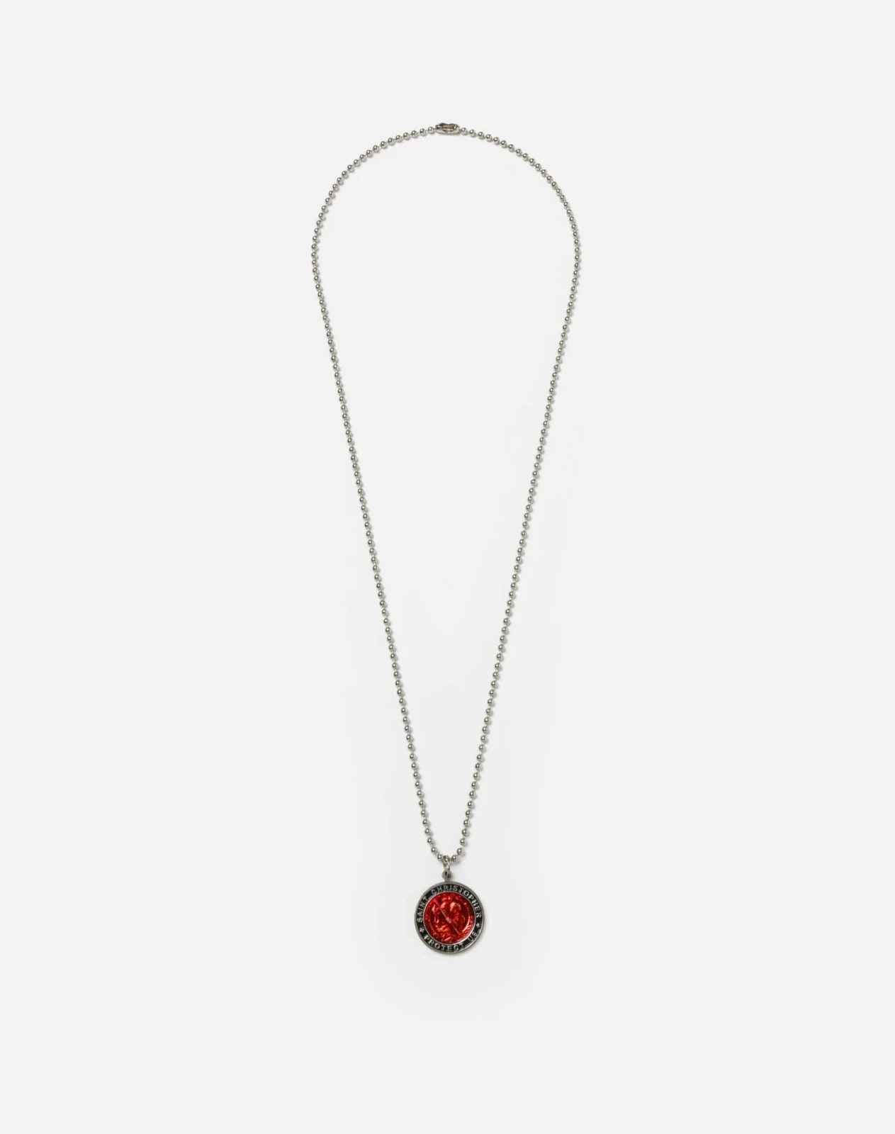 RE/DONE Vintage | 1970s St. Christopher Charm Pendant Surfer Medal Necklace | Vintage Necklaces