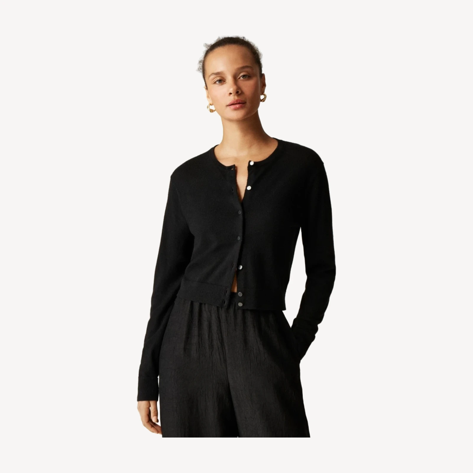 Featherweight cashmere cardigan
