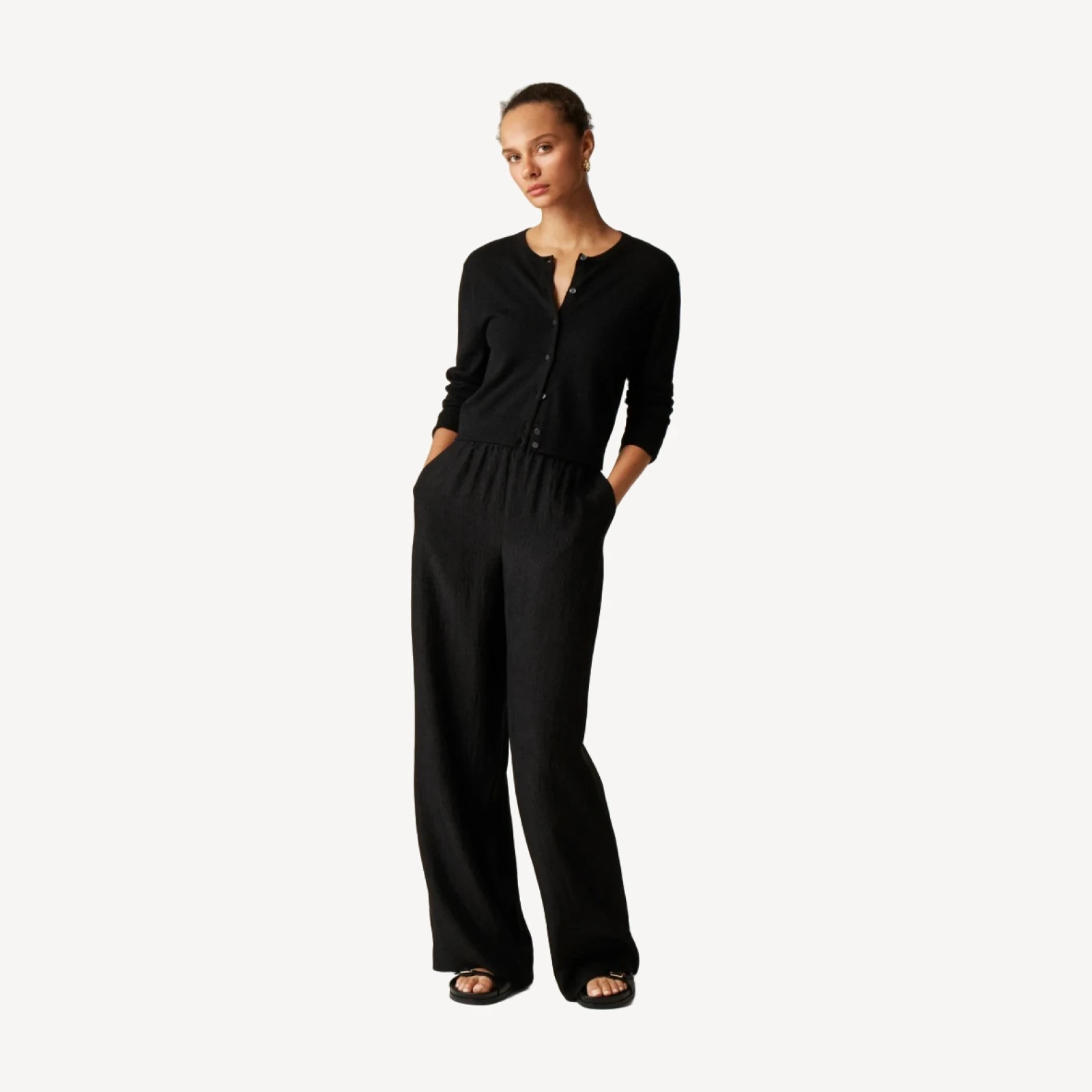 Featherweight cashmere cardigan
