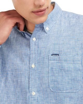 Barbour Linton Long Sleeve Micro Check Pattern Shirt