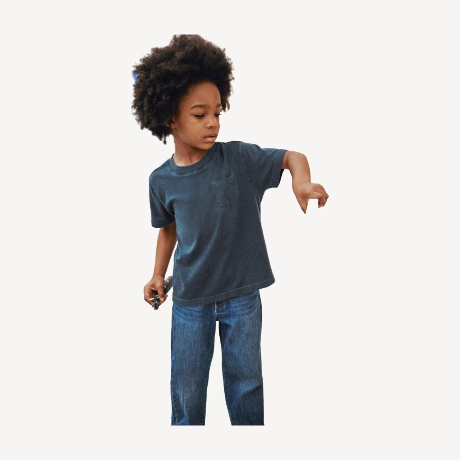 Kids' new garment-dyed pocket T-shirt