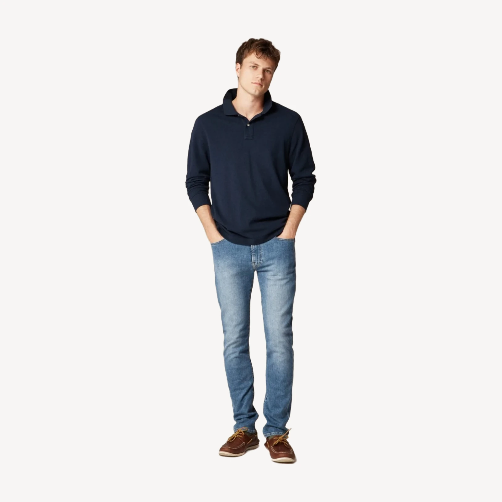 770™ Straight-fit stretch jean in medium wash