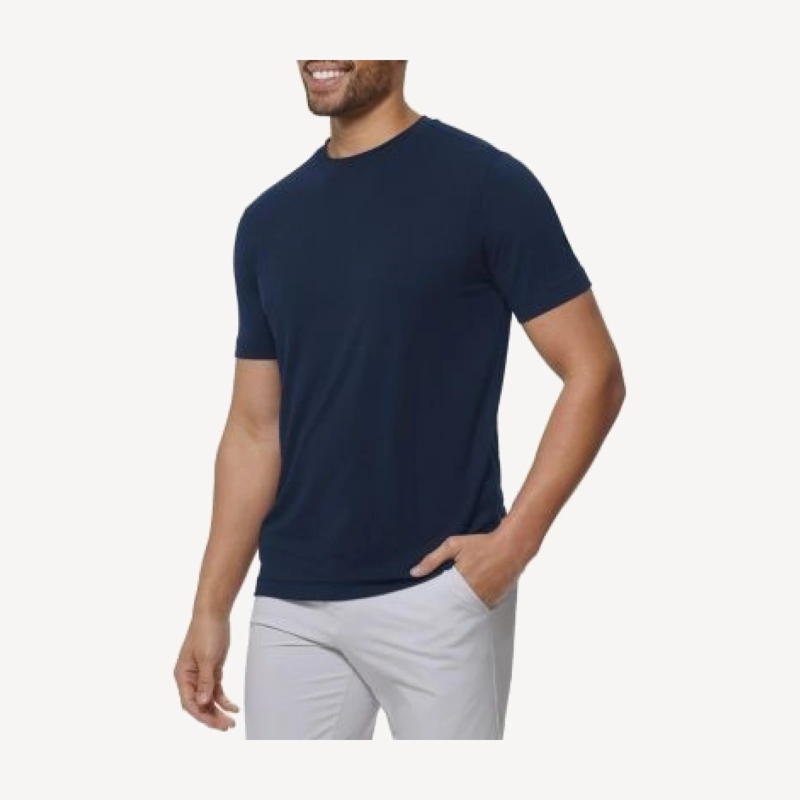 Mizzen+Main Knox Ss T-Shirt Navy Solid