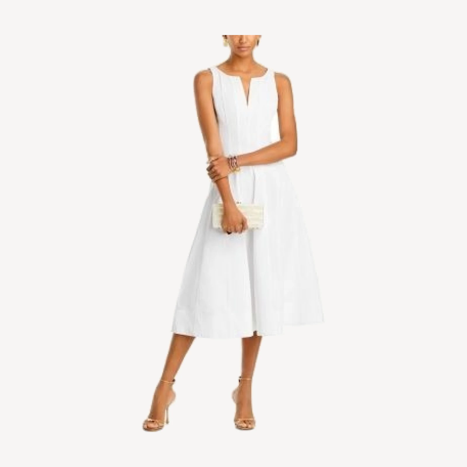 Aqua Paneled Midi Dress - Exclusive