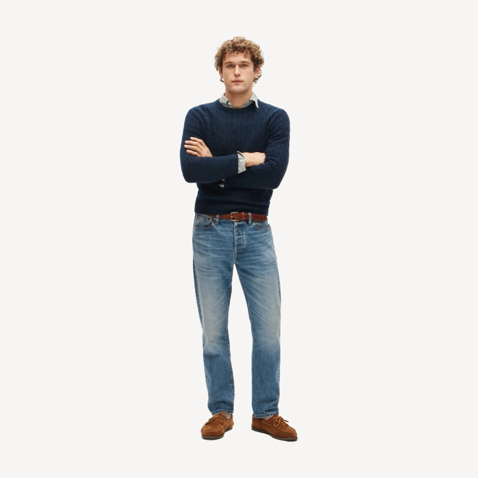 Cashmere cable-knit sweater