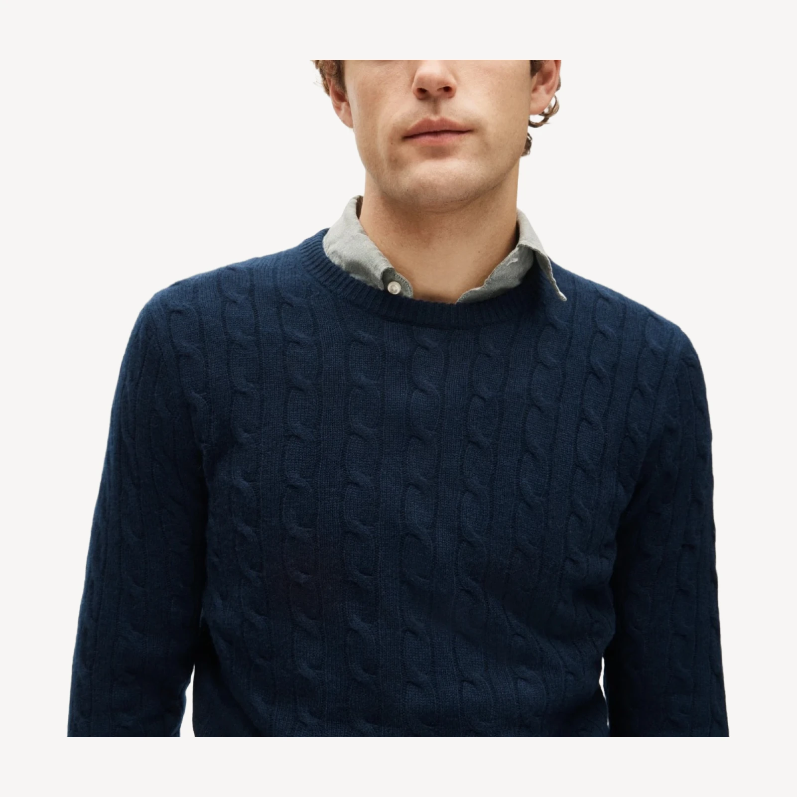 Cashmere cable-knit sweater