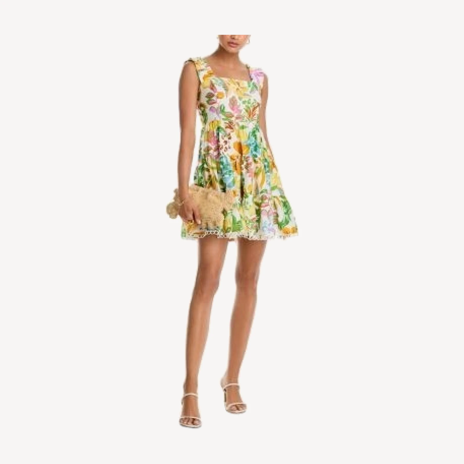 Aqua Tropical Mini Dress - Exclusive