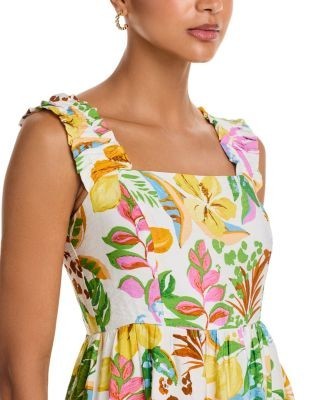 Aqua Tropical Mini Dress - Exclusive