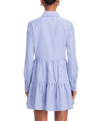 Aqua Striped Mini Dress - Exclusive