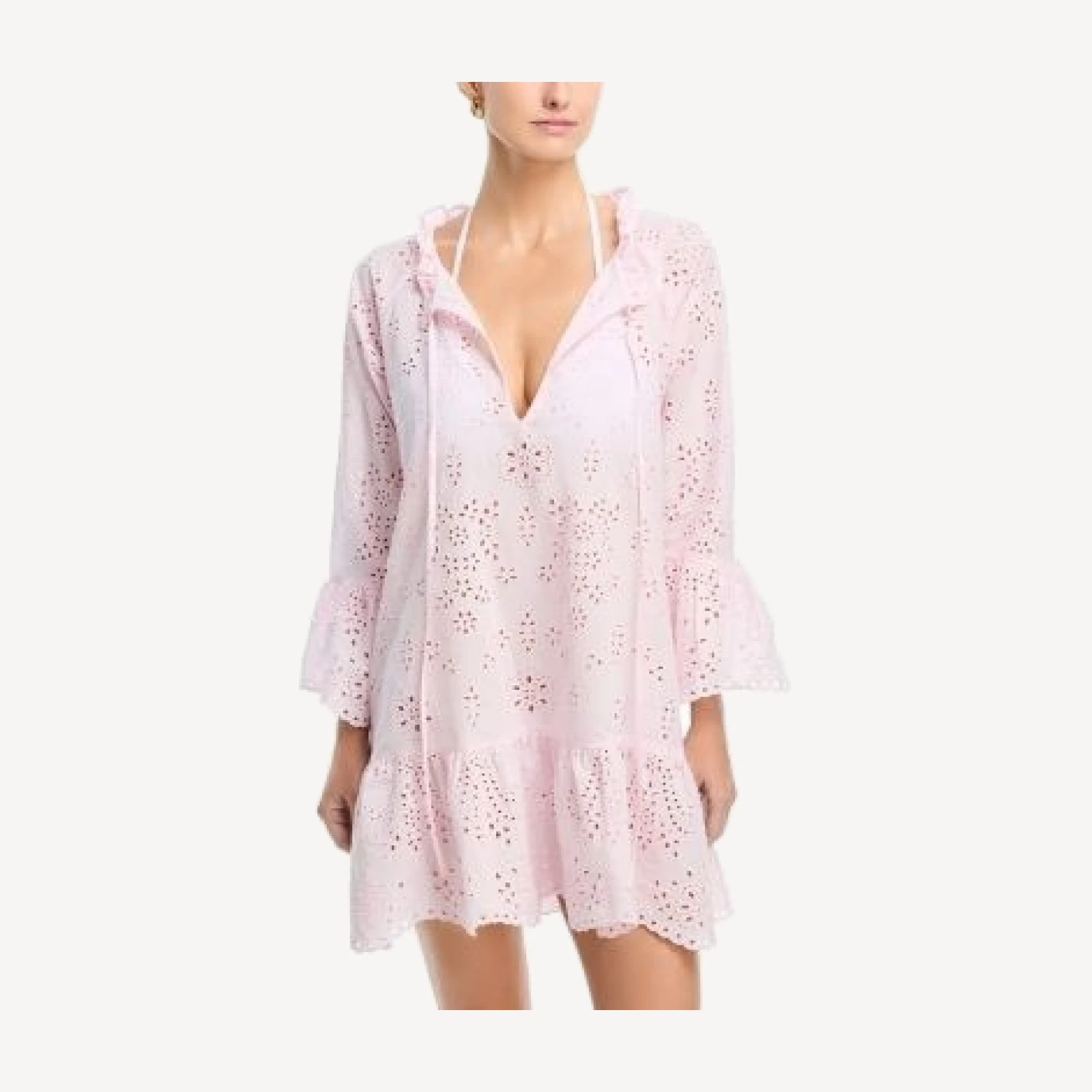 Aqua Embroidered Cover-Up Dress - Exclusive