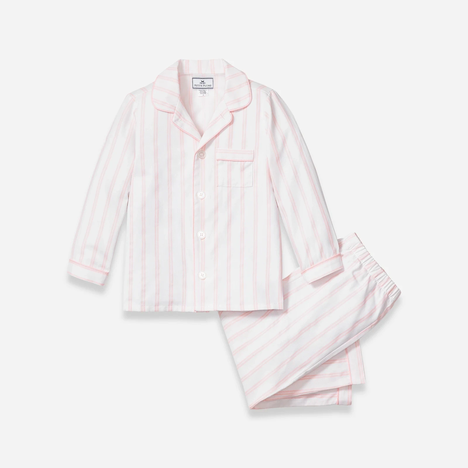 Petite Plume™ girls' pajama set in stripe