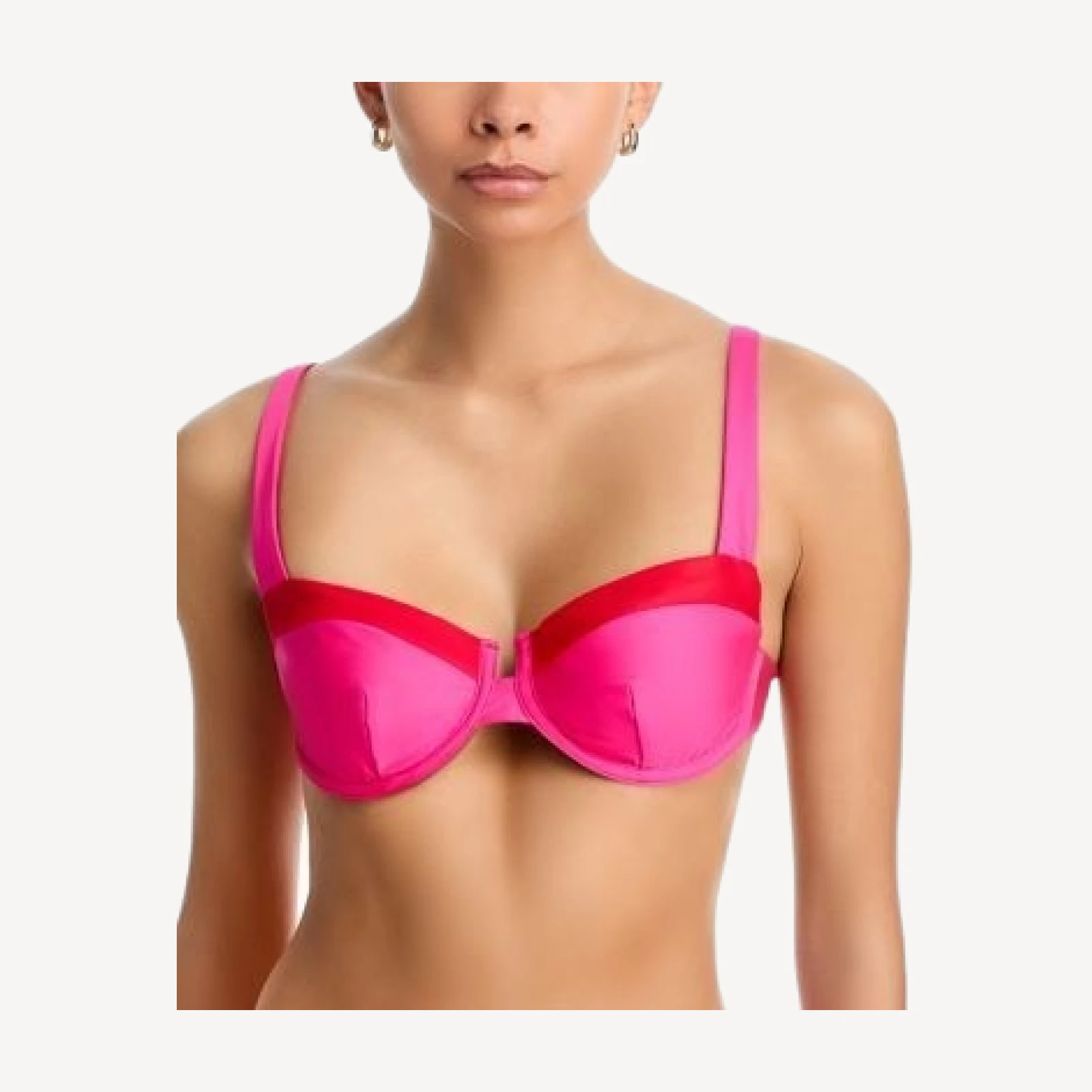 Aqua Swim Colorblock Underwire Bikini Top - Exclusive