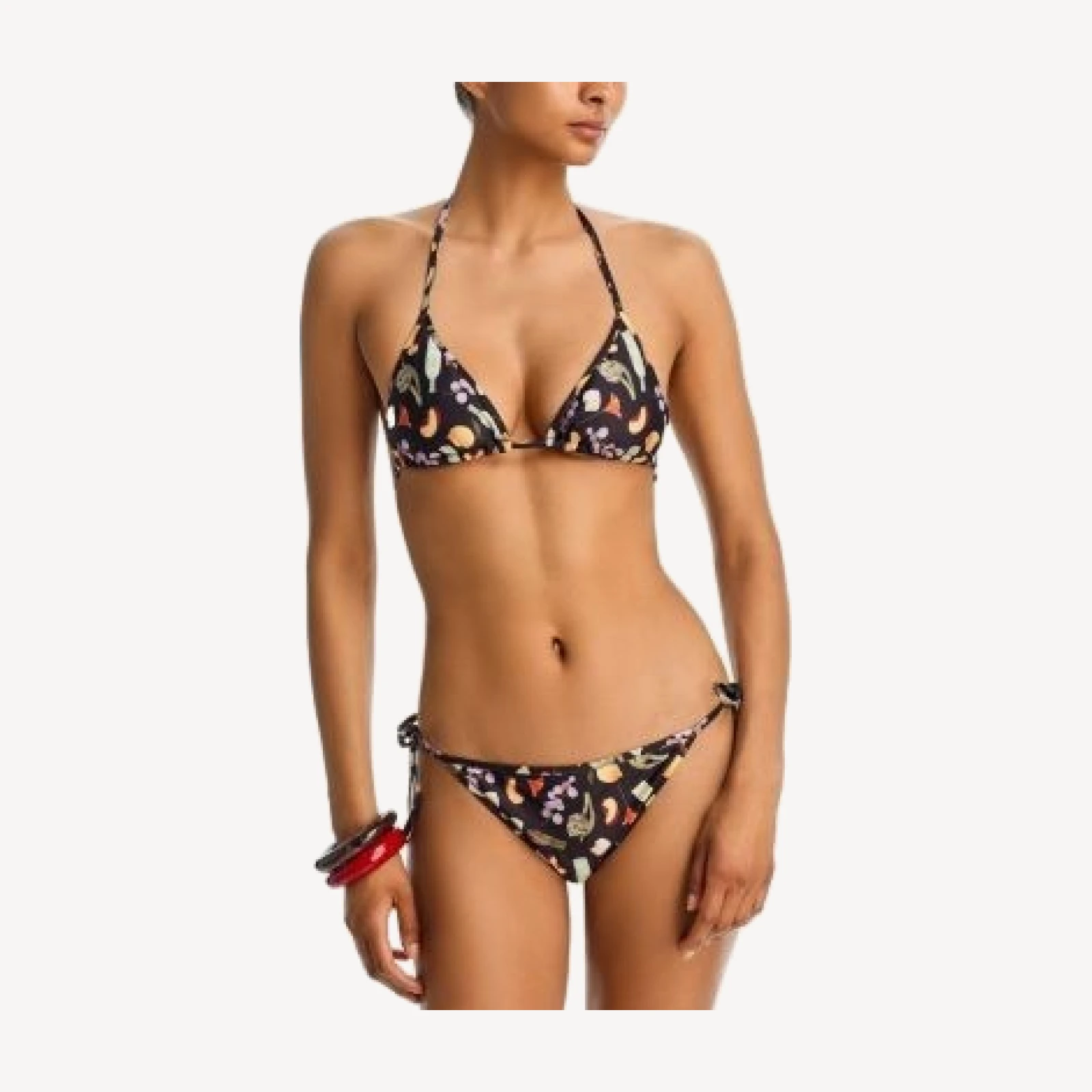 Aqua x Lisa Says Gah Printed Bikini Bottom - Exclusive