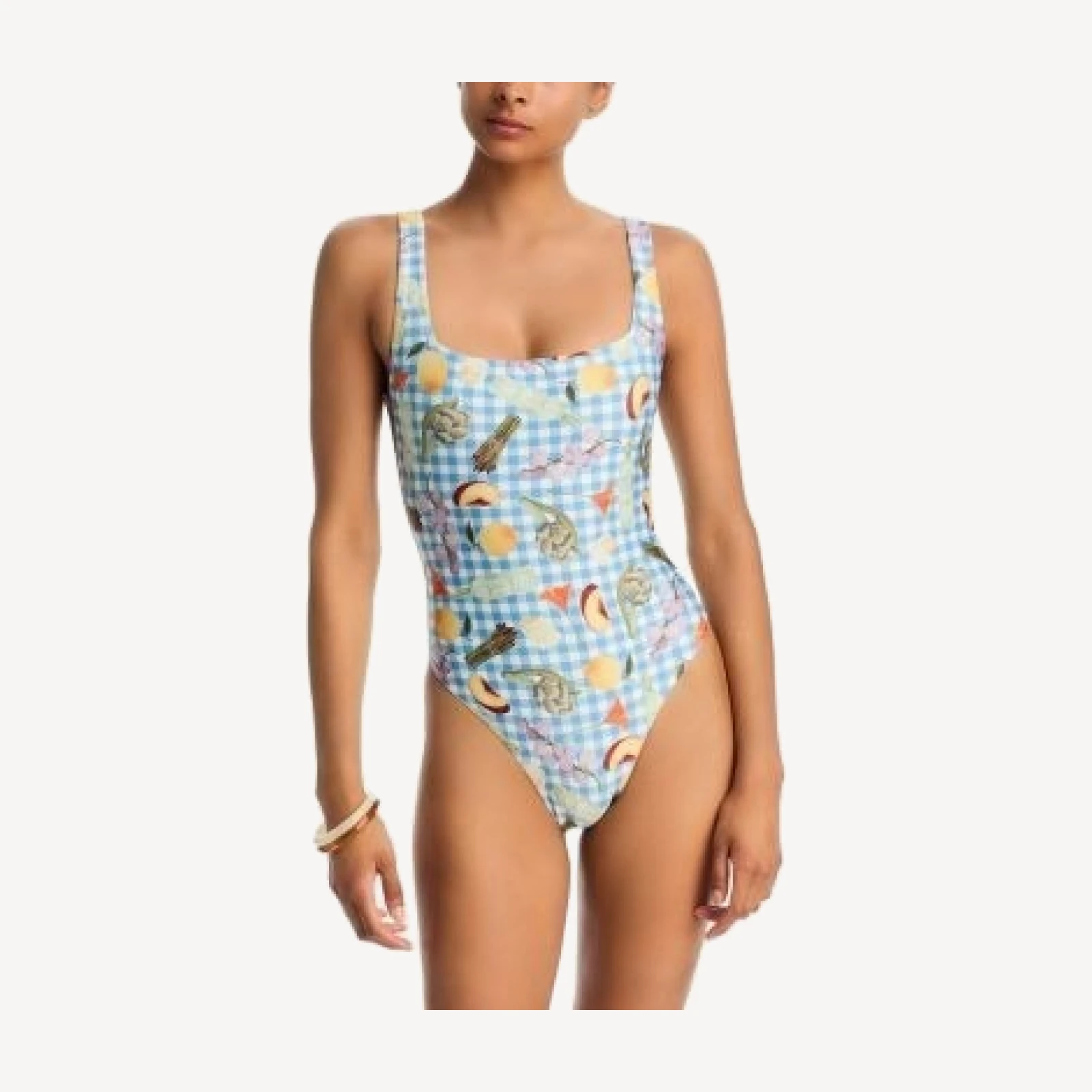Aqua x Lisa Says Gah Printed One Piece Swimsuit - Exclusive