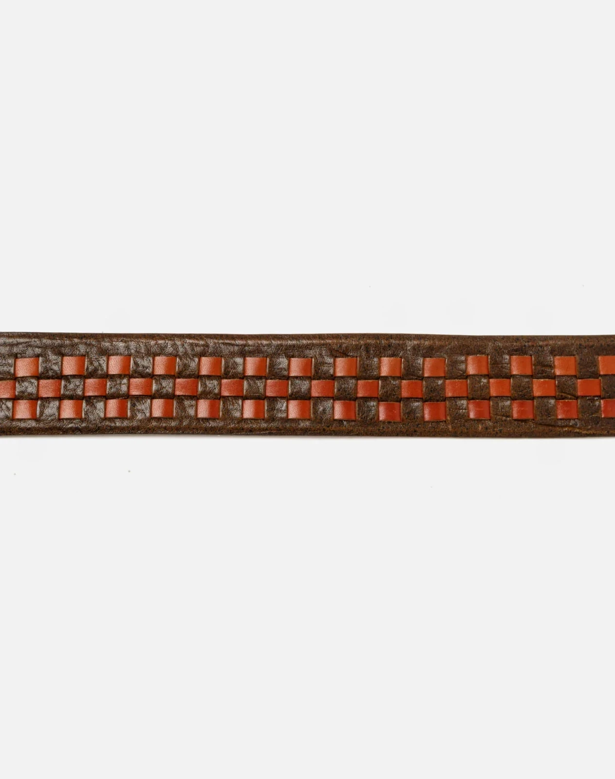 RE/DONE Vintage | 70s Checkered Leather Belt | Vintage Belts
