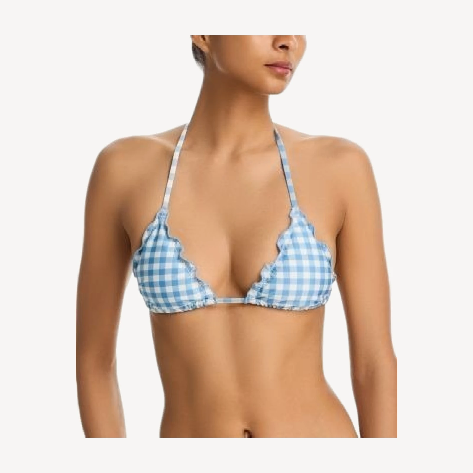 Aqua x Lisa Says Gah Ruffle Triangle Bikini Top - Exclusive