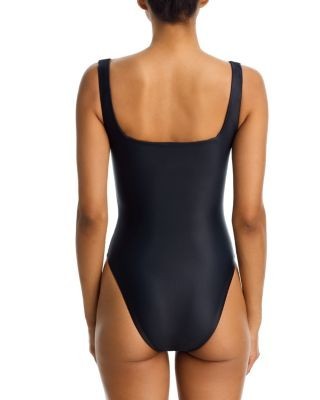 Aqua x Lisa Says Gah Printed One Piece Swimsuit - Exclusive