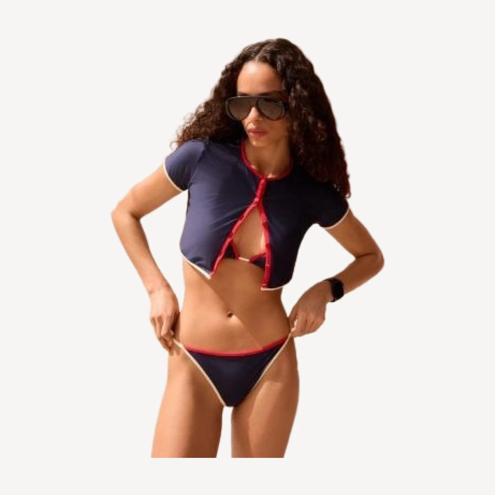 Aqua String Bikini Bottom - Exclusive