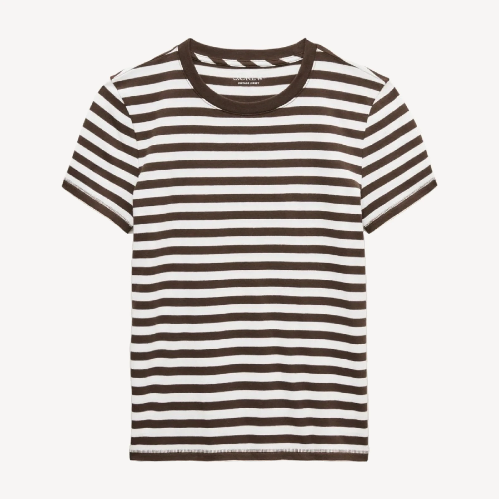 Vintage jersey classic-fit crewneck T-shirt in stripe