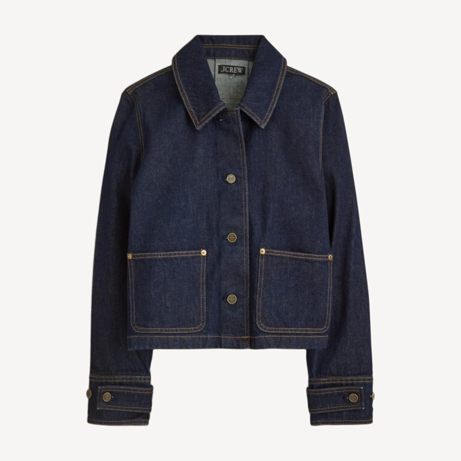 Women's cropped Barn Jacket™ in denim