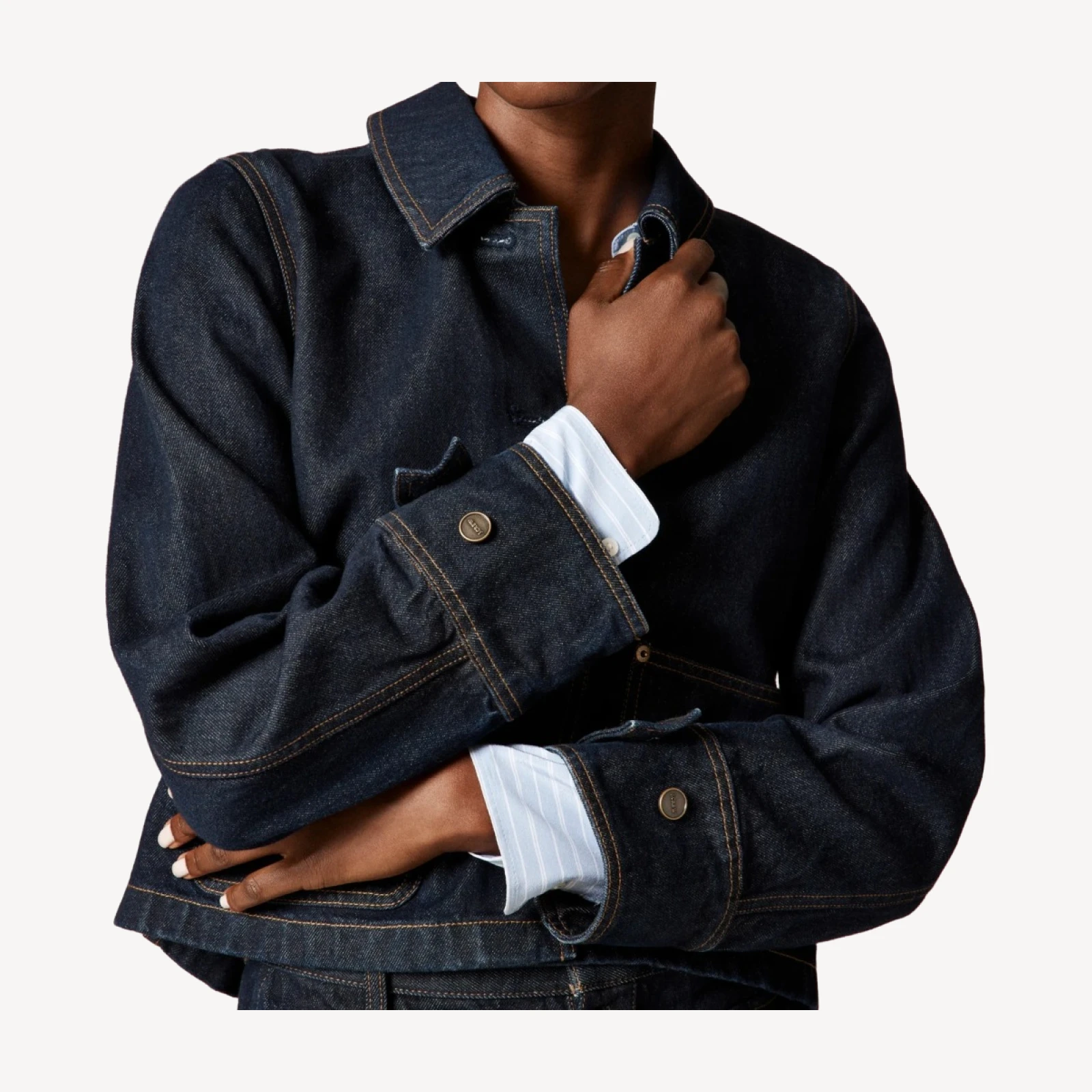 Women's cropped Barn Jacket™ in denim