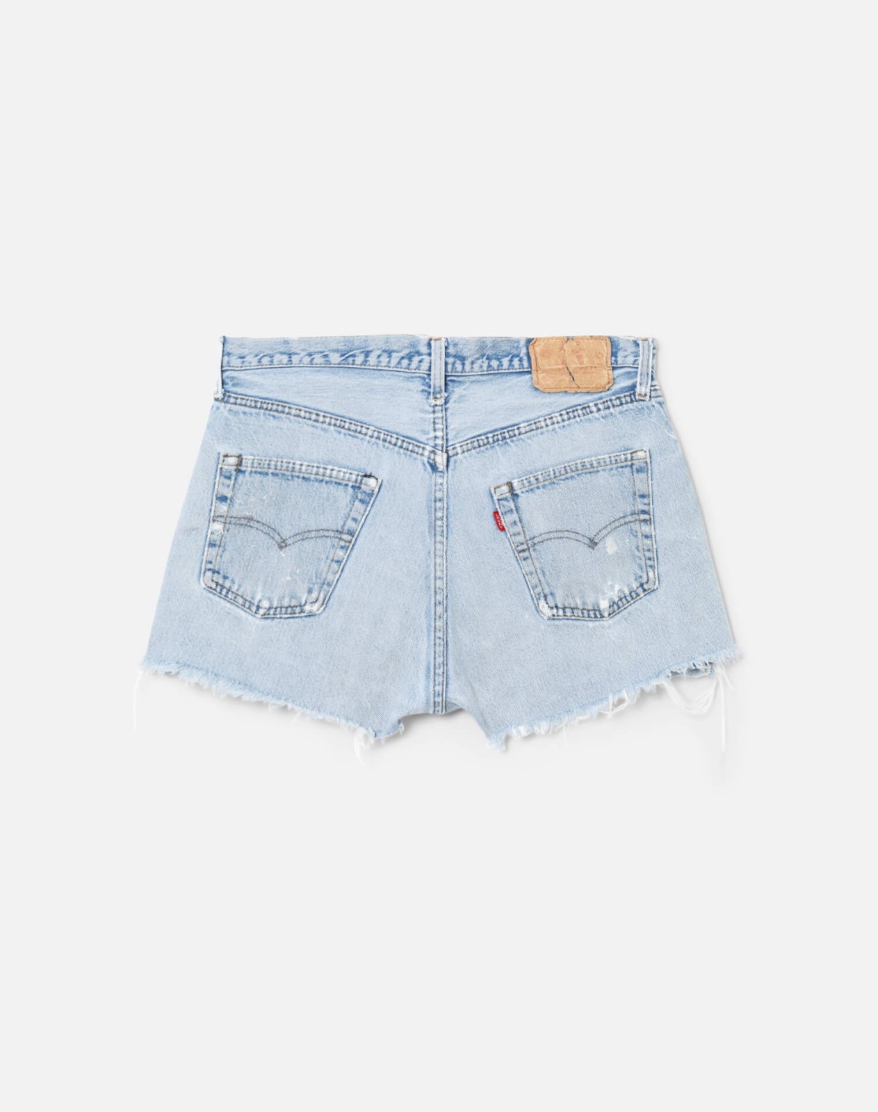 80s Bar Tack Selvedge Distressed Embroidered 501 Levi's Shorts -#23