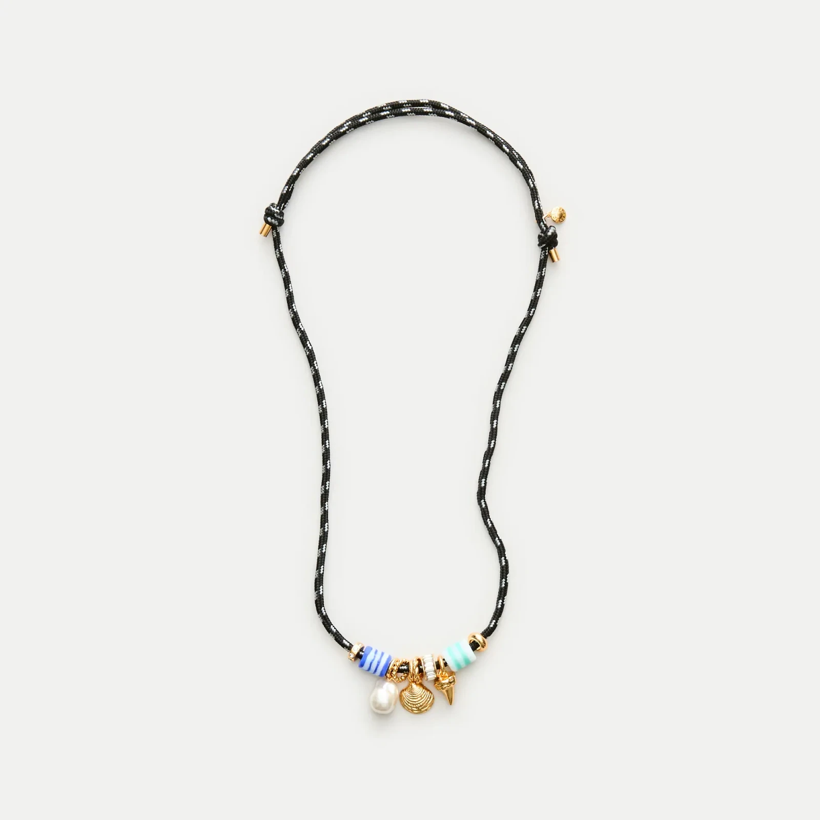 Beaded cord necklace