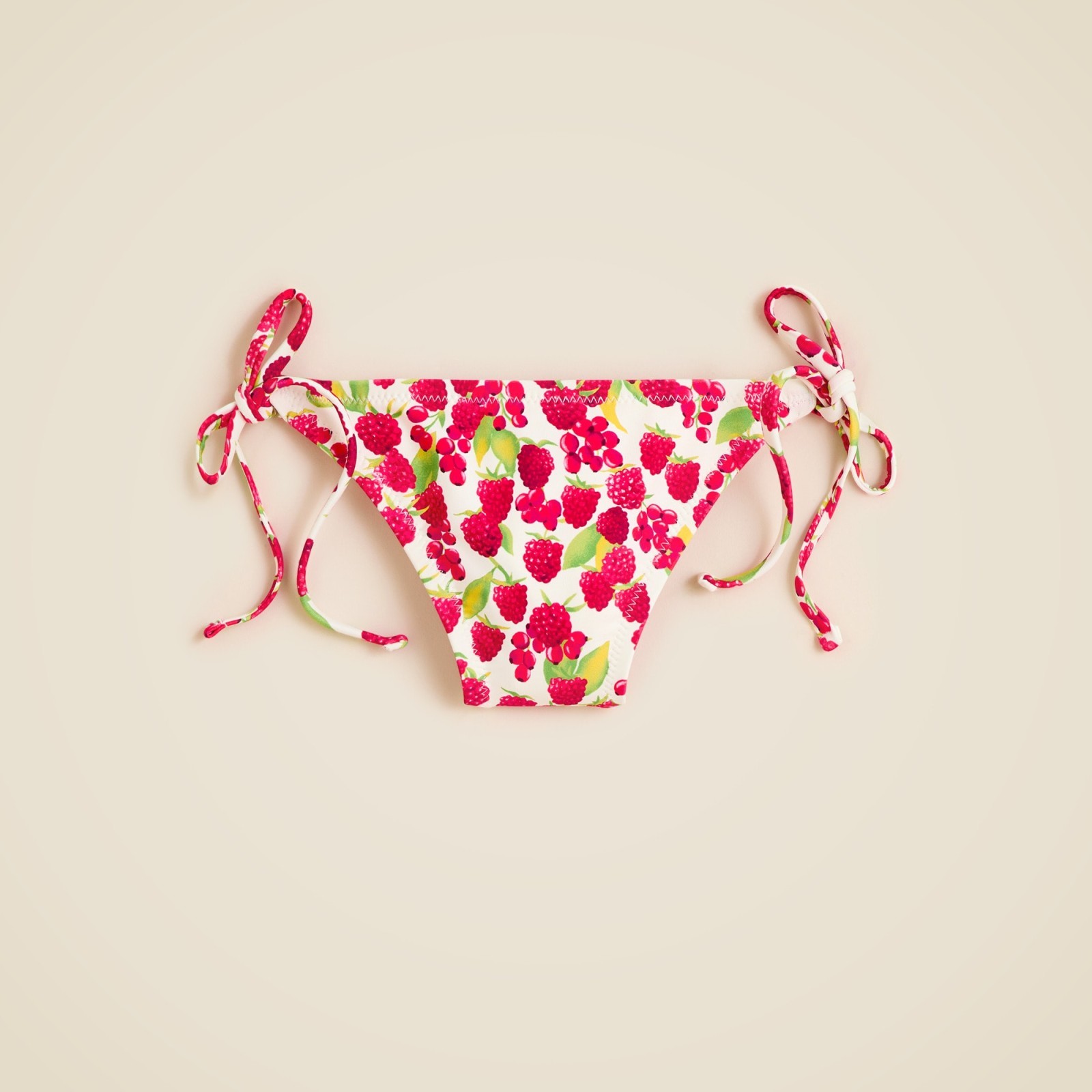 String hipster bikini bottom in raspberry print
