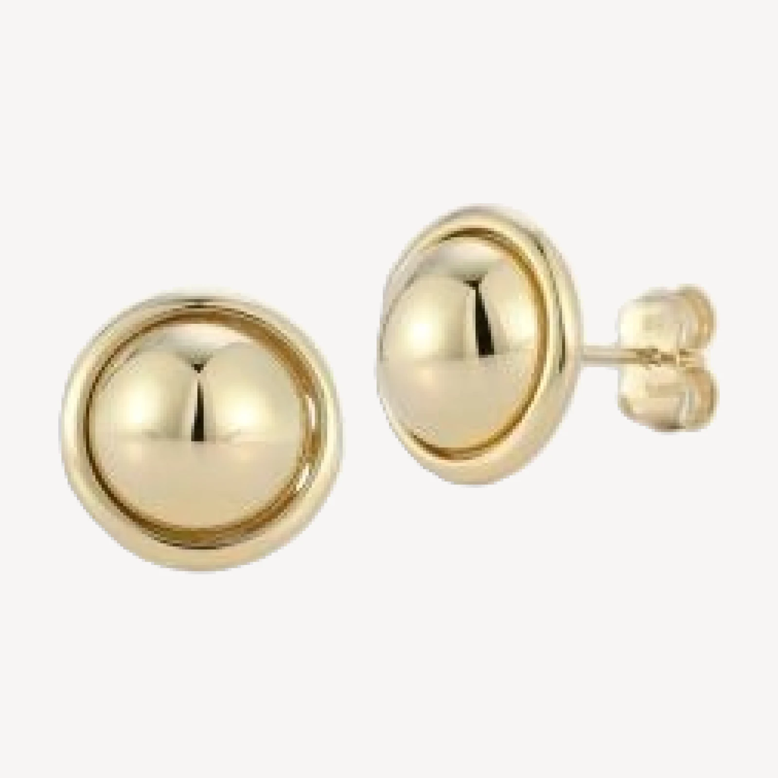 Bloomingdale's Fine Collection Bold Button Stud Earrings in 14K Yellow Gold