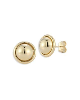Bloomingdale's Fine Collection Bold Button Stud Earrings in 14K Yellow Gold