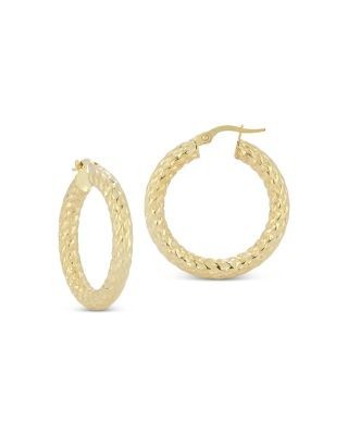 Bloomingdale's Fine Collection Bold Hoop Earrings in 14K Yellow Gold