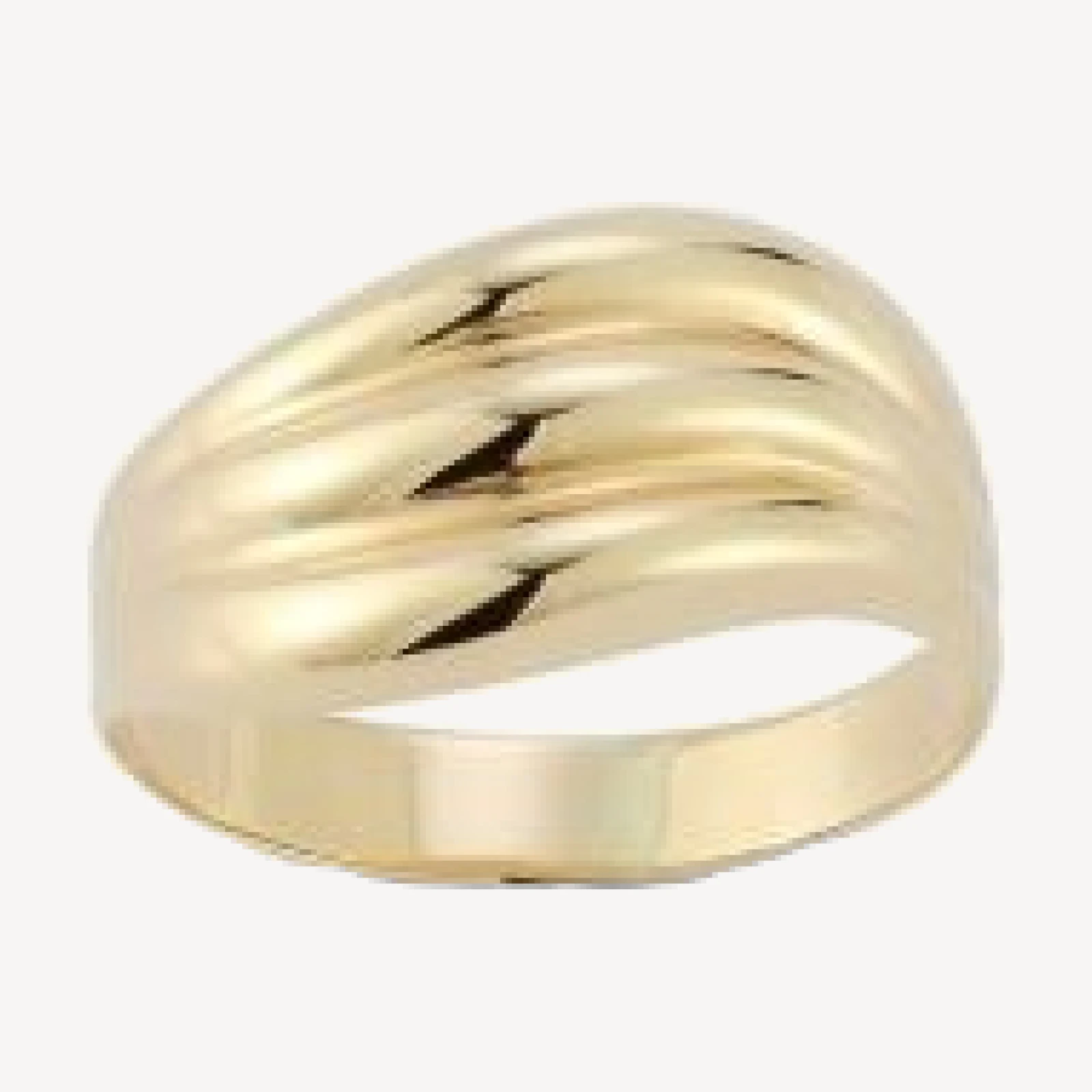 Bloomingdale's Fine Collection Polished Triple Wave Statement Ring in 14K Yellow Gold